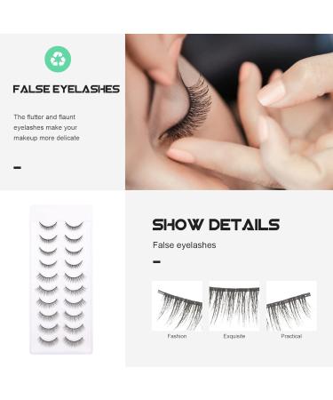 POPETPOP 10 Pairs Fake Eyelashes 3d False Eyelashes Extensions Beauty False Lashes Soft Fake Eye Lashes Cosplay Performance Eyelash Dense False Lashes Natural Cosmetic Chemical Fiber 6d - Buy Online on GoSupps.com