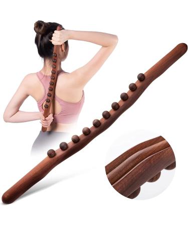 Buy Aflytep 10 Beads Guasha Scraping Stick - Wooden Massage Tool for Neck Back Abdomen & Anticellulite Leg Shaping - International Shipping Available - Buy Online on GoSupps.com