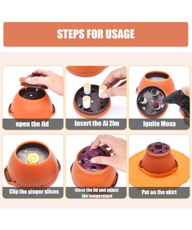 Zhilianzhao Reusable Moxibustion Box | Moxibustion Devices for Acupuncture Therapy - Relieve Fatigue & Reduce Muscle Pain - Buy Online on GoSupps.com