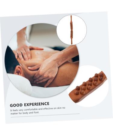 Goohochy Wooden Massage Bars - Three Rows Rollers for Body Relief | Perfect Gifts for Colleagues & Work Friends - Massage Tab Roller & Scratch Stick - Buy Online on GoSupps.com