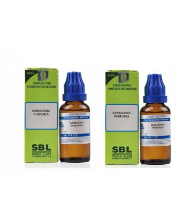 Pack of 2 x SBL Homeopathy Sarracenia Purpurea (30 ML) (1000 CH)