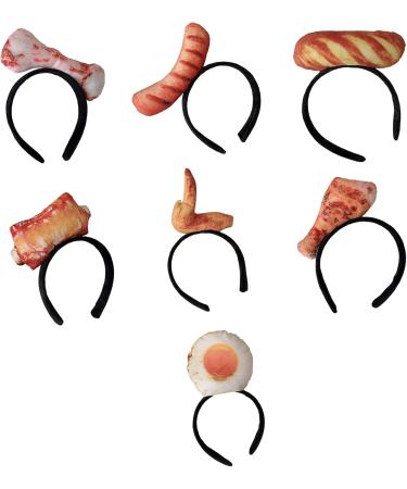 amangul Funny Food Headband Hotdog Headband Funny Headband Party Headband Food Hat Costume Fried Headband Imitation Food Hat(Ham Sausage) - Buy Online on GoSupps.com