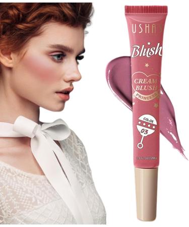 Cheek Tint Blushes Long Wearing Matte Cream for Mature Skin - Long Wearing Hydrating Matte Cheek Cream Blushes Natural Glow Cheeks Lips Make Up Pochy 03 - Buy Online on GoSupps.com