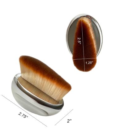 Narrow Foundation Brush - Palm Makeup Kabuki Brush for Blush Bronzer & Highlighter | SPF Blending Tool for Streak-Free Application - Buy Online on GoSupps.com