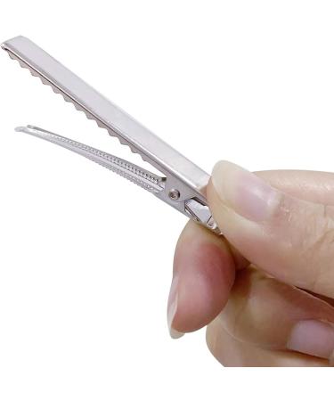 XQMMGO 100 pieces EnteBill hair clips silver hair clips hairdressing supplies for hair clips women's clips hairdressing salon girls hair styling DIY - Buy Online on GoSupps.com