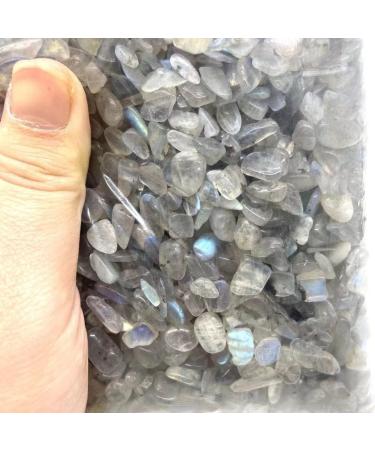 Natural Crystals and Stones 200g 7mm-15mm Blue Flash Natural Grey Moon Quartz Gravels Crystal Polishing Stone Chips for for Decoration kaixun - Buy Online on GoSupps.com