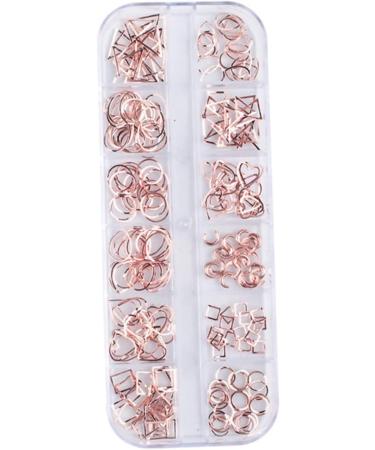 2 Boxes nail tools nail accessories manicure tools nail art decoration nail decorations for nail art rose gold decorations nail art ornaments manicure decoration boxed 3d rivet - Buy Online on GoSupps.com