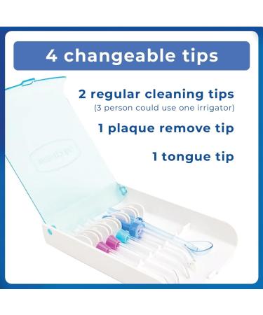 Water Silk Teeth Cleaner - Cordless Oral Shower Electrical Dental Floss with 4 Jet Tips 240ml Tank USB Rechargeable for Travel & Home - White V400 Plus - Buy Online on GoSupps.com