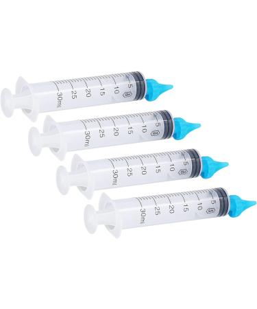 Extended Head Ear Syringe Set - Portable Wax Remover - 20ml & 30ml - Soft Tip - 4 Pieces - Buy Online on GoSupps.com
