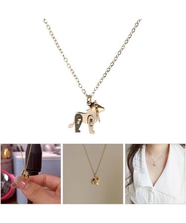 OralGos Adjustable Small Lion Clavicle Chain Jewelry - Titanium Steel for Daily Wear | International Shipping Available - Buy Online on GoSupps.com