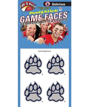 New Hampshire UNH   Waterless Peel & Stick Temporary Spirit Tattoos   4-Piece   Wildcats Logo