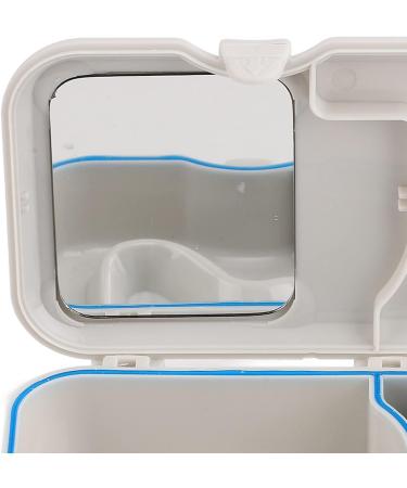 Mundschutz Etui | Mouth Protection Box with Toothbrush & Mirror | Dustproof Waterproof Slit Design | Ideal Prosthesis Box - International Shipping - Buy Online on GoSupps.com