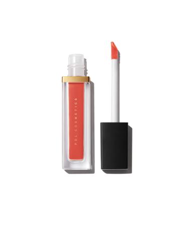 PDL Cosmetics by Patricia De Le n | Bold Aspirations Liquid Lipstick (Faith) | Highly Pigmented Smooth Matte Finish | Vibrant Coral Tone | Long Lasting Non-Transfer Hydrating Formula | Vegan | Cruelty-Free | .14 fl oz