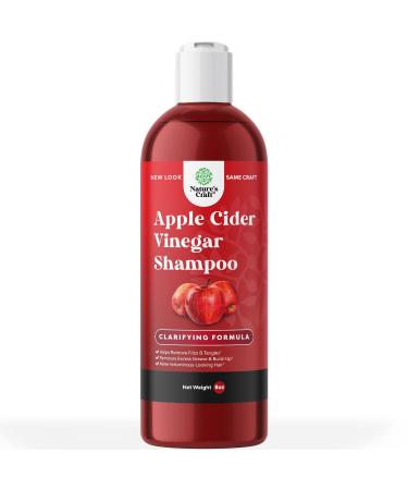 Raw Apple Cider Vinegar Shampoo – Clarifying Hair Growth Shampoo for Oily Hair – Sulfate Free Organic ACV Shampoo for Fine Hair – Natural Hair Care for Men and Women with Keratin and Jojoba Oil 8 oz