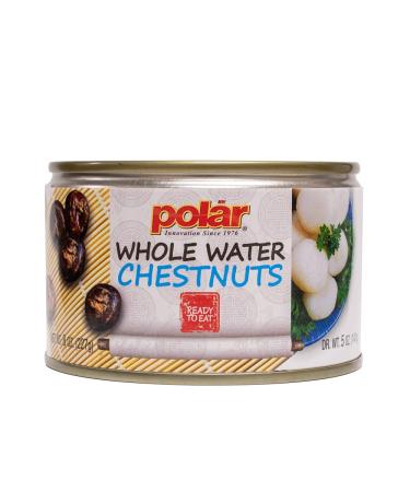 MW Polar Canned Vegetables Water Chestnuts, Whole, 8 Ounce, (Pack of 12) Water Chestnuts 8 Ounce (Pack of 12)