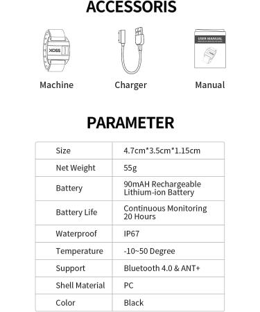 XOSS X1 Heart Rate Monitor Armband - Bluetooth & ANT+ Wireless Fitness Tracker - Buy Online on GoSupps.com
