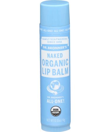 Dr Bronner's Lip Balm Naked Organic 0.15 Ounce