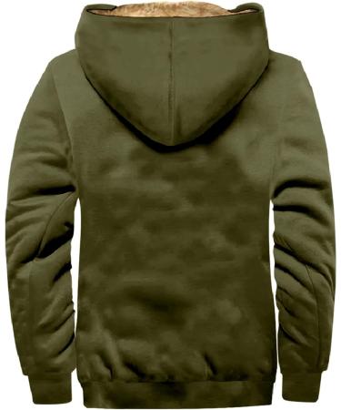 Hanxiulin Oversized Winter Coat & Hoodie Jacket for Men - Breathable Fleece Trenchcoat Lightweight Outdoor Wear - Buy Online on GoSupps.com