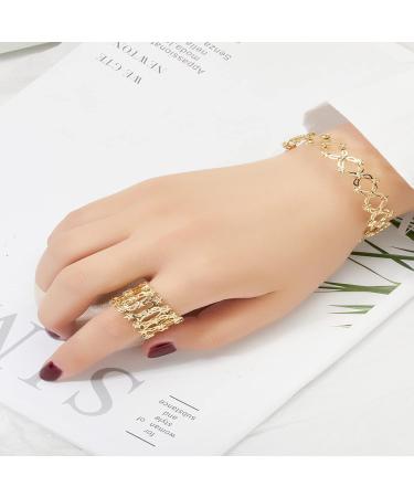 YSAH 2 in 1 Adjustable Magnetic Therapy Transforming Bracelet Ring Magic Retractable Ring Bracelet Lymph Drainage Bracelets Zircon Multilevel Twist Women (White) 2-7cm - Buy Online on GoSupps.com