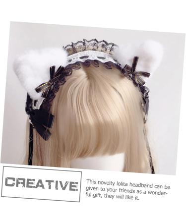 MAGICLULU 1 Set Headband Lolita Headdress Cute Hair Band Lolita Hairband Hair Decor Party Headwear Sweet Hair Pin Lolita Lace Headpiece Lolita Hair Ornament Hair Ornament for Cosplay - Buy Online on GoSupps.com