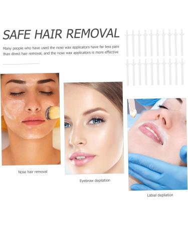 SESESFOUFU 80st Nasal Hair Removal Wax Sticks & Ear Wax Remover - Premium Applicators for Easy Hair Removal | 7x1.5cm - Buy Online on GoSupps.com