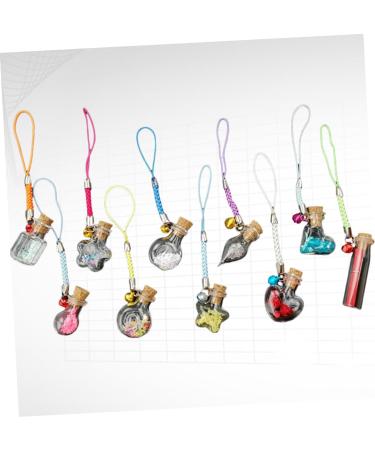 Zerodeko 10pcs Heart Jewelry Unique Wishing Bottle Vials Washing Bottle Wishing Bottle Diy Pendant Glass Wish Bottle Miniature Glass Color Bottle Pendants Bamboo Cork Glass Bottle - Buy Online on GoSupps.com