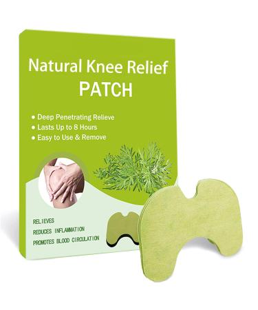 Wellness Knee Patches 50 Pcs Natural Knee Relief Patch Herbal Wormwood Warming Extract Sticker for Knee Back (50)