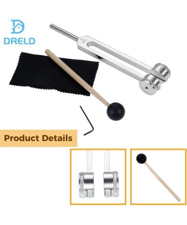 Buy Dreld 128Hz Chakra Tuning Fork with Silicone Hammer & Cleaning Cloth | DNA Repair & Sound Therapy Musical Instrument - International Shipping Available - Buy Online on GoSupps.com