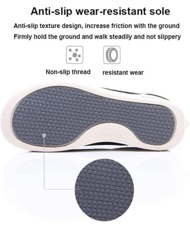 YSDQ Diabetic Slippers - Breathable Lightweight Adjustable Closure Sneakers for Men and Women - Extra Wide Orthopaedic Comfort Shoes for Swollen Feet - Buy Online on GoSupps.com