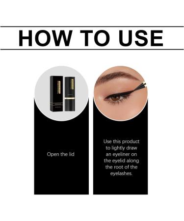 Pen Eye Liner Smudge Proof Natural Cream Precise Tip Eye Liner Waterproof Eyeliner Cream Moisturizing And High-Pigmented Cream Liner Eye Makeup for Mother Wife Girlfriend Brown - Buy Online on GoSupps.com