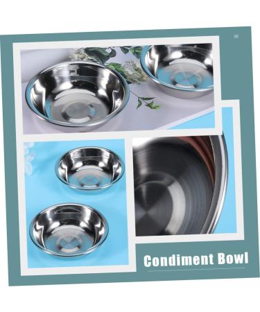 Ciieeo 8pcs Stainless Steel Plate Round Seasoning Condiment Sauce Cups Sauce Bowls Japanese Plates Dipping Bowls Home Sauce Bowl Appetizer Plates Butter Seasoning Plates Food Side Dish 8.5X8.5X2.5CM Silver - Buy Online on GoSupps.com