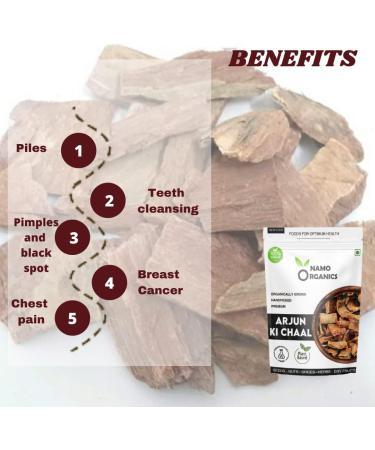 Nutranix Organic Arjun ki Chaal - 400 Gm Dried- Arjuna Tree Bark - Raw | Lowers Bad Cholesterol - Buy Online on GoSupps.com