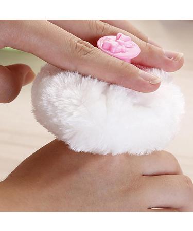 Body Powder Puff Box Powder Sponge Round Puff Holder for Home and Travel (Pink) - Buy Online on GoSupps.com