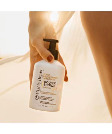 Gisele Denis GIS LE DENIS Double Bronze Gold Super Instant Body Tanner 250 ml Cream tanner Tanning accelerator for the body Sunscreen Pleasant natural fragrance Vegan formula - Buy Online on GoSupps.com