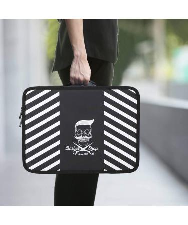 Noverlife Fashion Skull Pattern Barber Tool Bag 11.8 x 8.5'' - Professional Hair Cutting Grooming Kit Organizer for Scissors - Barber Supplies Carrying Case - Buy Online on GoSupps.com