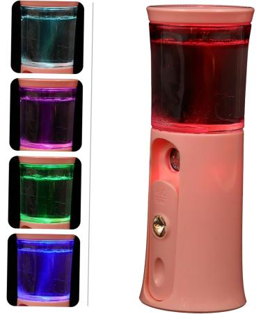 BELLIFFY 1 Set Hydrating Instrument Hydrating Mister Face Steamer Portable Humidifiers Handy Sprayer Abs Pink 12X4.5X4.3cm - Buy Online on GoSupps.com