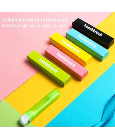 TEEGXDY 5PCS Travel Toothbrush Set - Soft Foldable & Movable - Perfect for Family Trips Camping & School - Buy Online on GoSupps.com