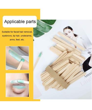 Bonbela 50Pcs Wooden Waxing Spatulas - Professional Hair Removal Applicators & Spa Tongue Depressor Tool - Buy Online on GoSupps.com