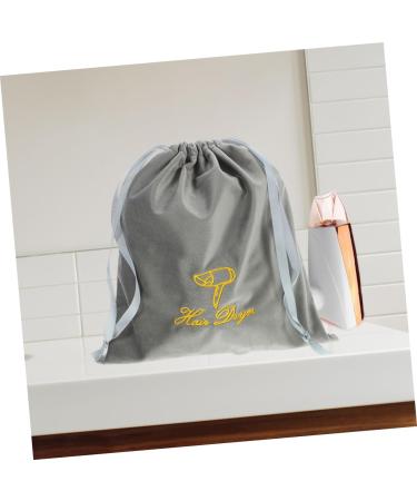 Beatifufu Hair Dryer Bag 2pcs Hair Dryer Storage Bag Travel Hair Dryer Drawstring Storage Bag Carry Bag Classic Blow Dryer Bag 30.00X25.00X0.50CM Grey - Buy Online on GoSupps.com