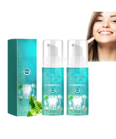 2 PC Furzero Smartsmile mouthwash 60ml Furzero Smartsmile Oral Mouthwash Teeth Whitening Mouthwash - helps with fresh breath dental Mouthwash Foam Deep Cleaning of Teeth