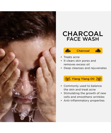 Buy The Man Company Charcoal Face Wash - Anti Pollution & Acne Control for All Skin Types (75ml - Buy Online on GoSupps.com