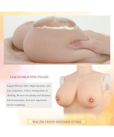 Buy WQCZM Crossdresser Silicone Bodysuit for Male to Female Transformation - C/E Cup Jumpsuit for Cosplay - Realistic Breast Shapes - Color 2 D Cup - Buy Online on GoSupps.com