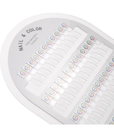  HAPINARY Magnetic Nail Display Stand with Removable Slots Clear Acrylic Tray and Color Palette for Professional and DIY Manicure Polish - Buy Online on GoSupps.com