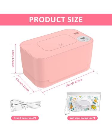 Baby Wipe Warmer Adjustable Temperature Baby Wet Wipe Dispenser Warmer Portable Car Wipe Warmer USB Baby Wipe Case Warmer Baby Wipe Holder and Heater for Newborn Baby Baby Shower Gifts - Buy Online on GoSupps.com