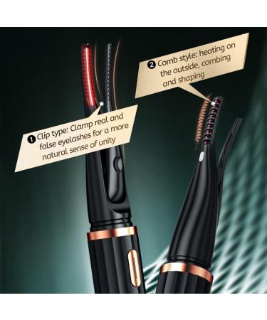 USB Heated Infrared Eyelash Curling Tool Clip Plastic Makeup Curler Electric Eyelash Lash - Buy Online on GoSupps.com