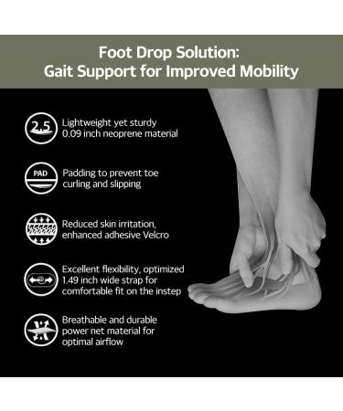 Aider Dropfoot Brace Type 3 - Lightweight Foot Stabilizer for Enhanced Gait - Orthopedic Medical Equipment - Right Foot Support with Adhesive Velcro - Buy Online on GoSupps.com