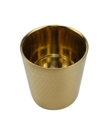 Tsnamay Shaving Soap Bowl 7.3cm Gold Tone 304 Stainless Steel Compact and Easy to Hold Shaving Soap Bowls