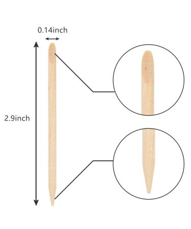 500 Double Sided Orange Wood Nail Sticks for Manicure/Pedicure - Cuticle Pusher and Remover Tool for Home and Salon Use - 4.53 Inches - Buy Online on GoSupps.com