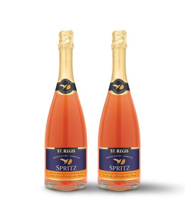 St. Regis Spritz 2 Pack (2 x 750 mL Per Bottle) - Non Alcoholic Sparkling Wine - Low Carb and Low Sugar - Perfect Food Pairing - Ideal Wedding Gifts or Gift Baskets - Enjoy Life and Flavorful Wine