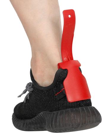 Ergonomic Portable Lazy Shoe Helper for Adults & Elderly | Travel Accessory Blue & Red - Buy Online on GoSupps.com